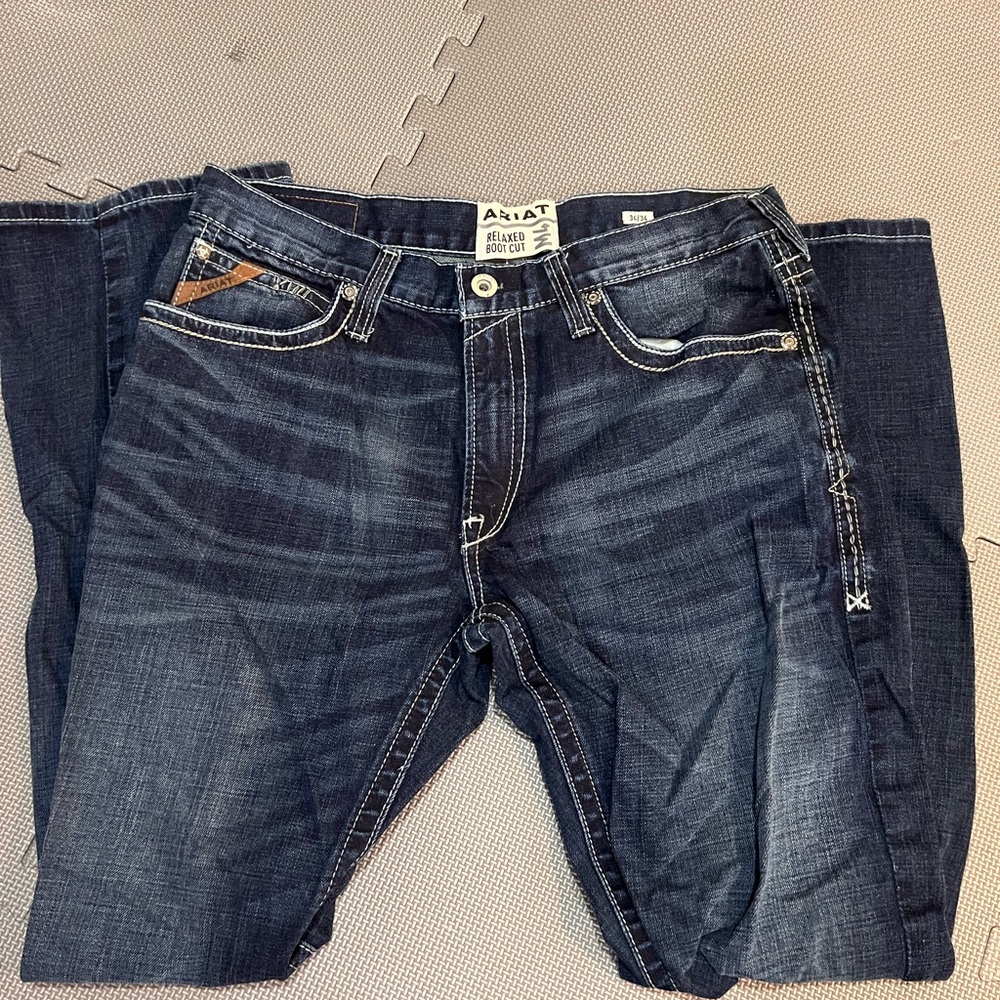 Ariat Men's Dark Blue Bootcut Jeans